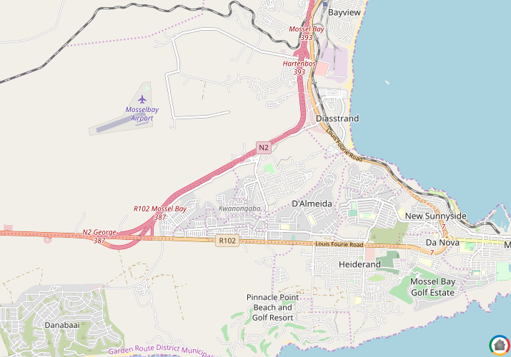 Map location of Kwanonqaba